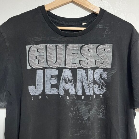 GUESS Jeans Los Angeles Graphic T-Shirt – Black – Size XL - Picture 5 of 7